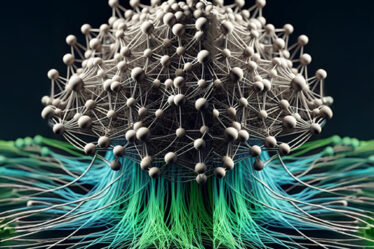 AI generated image of neural network