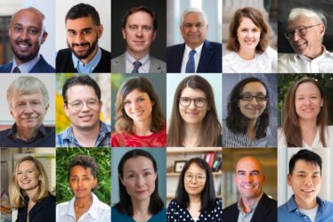 3 by 6 grid of faculty portrait photos